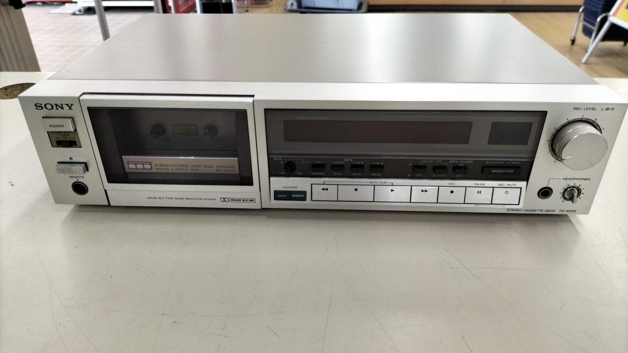 SONY TC-K555 ステレオカセットデッキ SONY TC-K555ESX カセットデッキ ソニー - メルカリ
