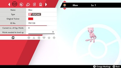 Pokemon Sword Amp Shield Timid Mew 6 Iv Max Evs