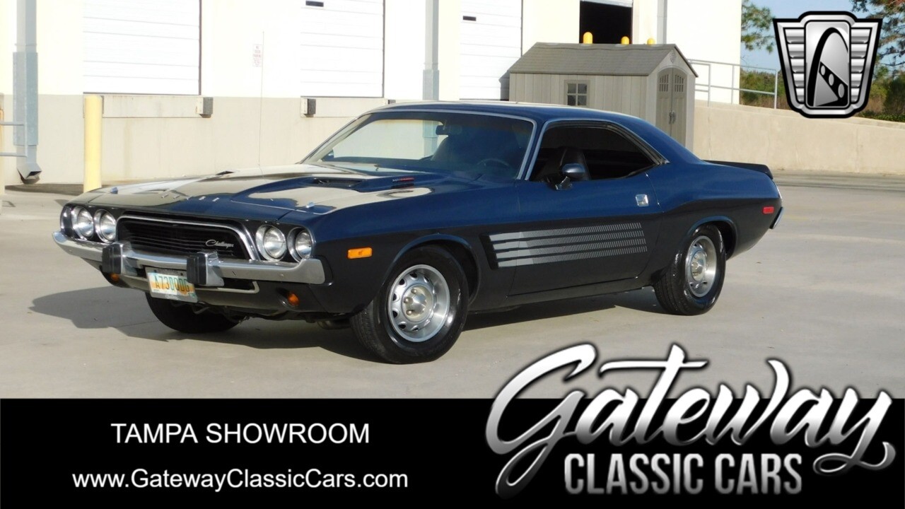 Charcoal Gray 1973 Dodge Challenger  340 4bbl V8 4 Speed Automatic Available Now