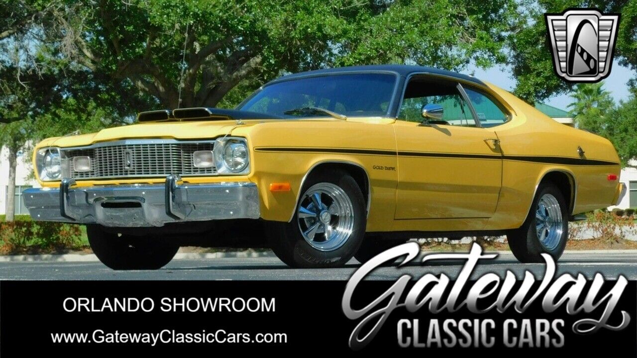 Yellow 1975 Plymouth Duster  318  V8 3 Speed Automatic Available Now!