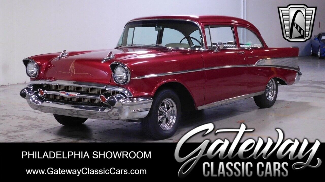 Burgundy 1957 Chevrolet 210  V8 4 Speed Manual Available Now!