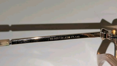 Amelia E Tricia 35-001027 Beige Eyeglasses Frames 53-17-145 Case