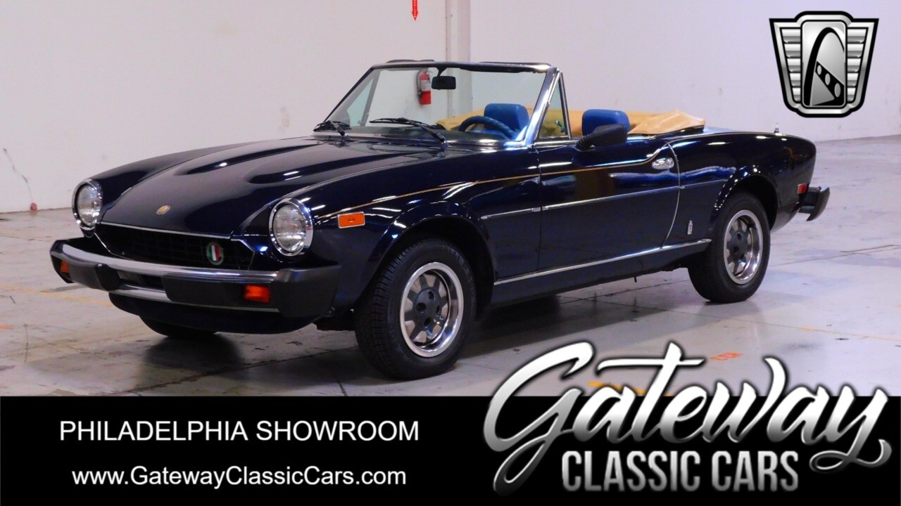 Blue 1980 Fiat Spider  4 Cylinder Automatic Available Now!