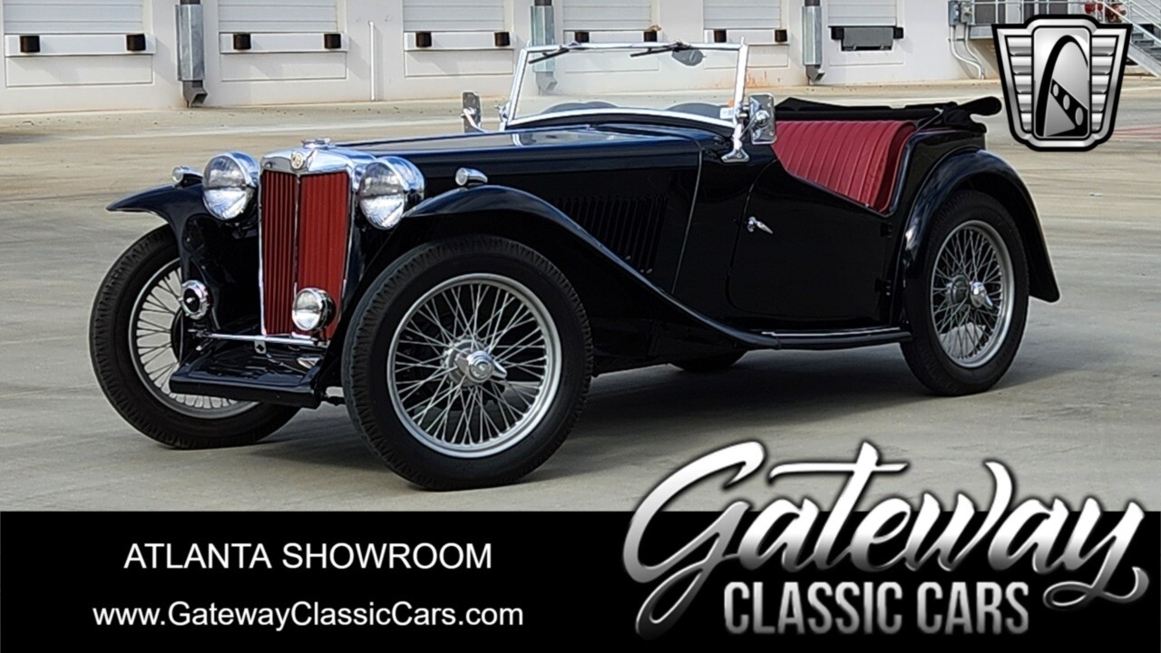 Black 1947 MG TC  4 Cylinder Manual Available Now!