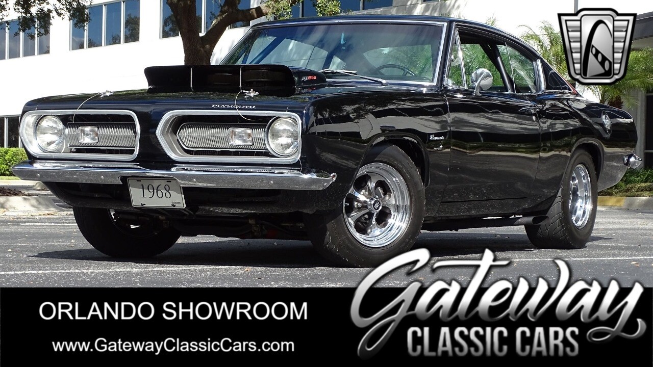 Black 1968 Plymouth Barracuda  426 Hemi V8 Automatic Available Now!