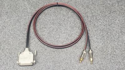 NEW DB25 TO RCA 2 Channel Analog Audio Cable for Inputs or Outputs