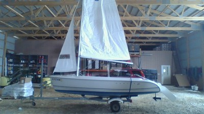 Sailboat Hunter146 and Trailer