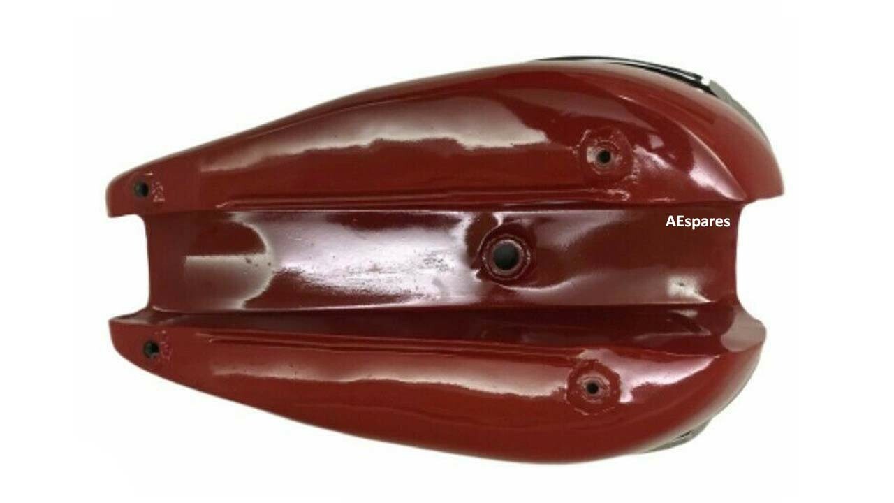 FOR TRIUMPH T140 OIF FUEL TANK GOLDEN & RED 