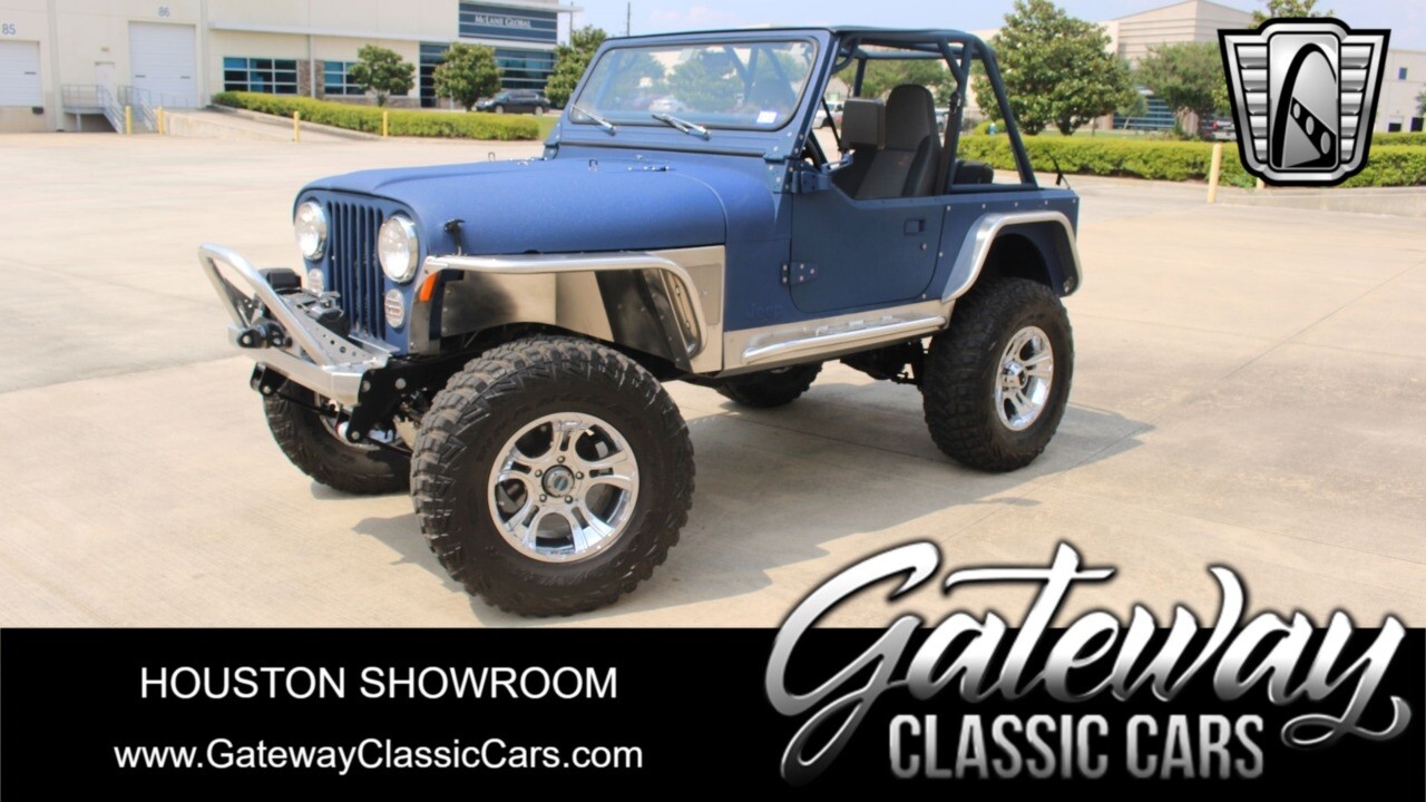 BLUE 1980 Jeep CJ7  4.2 L  I6 3-Speed Manual Available Now!