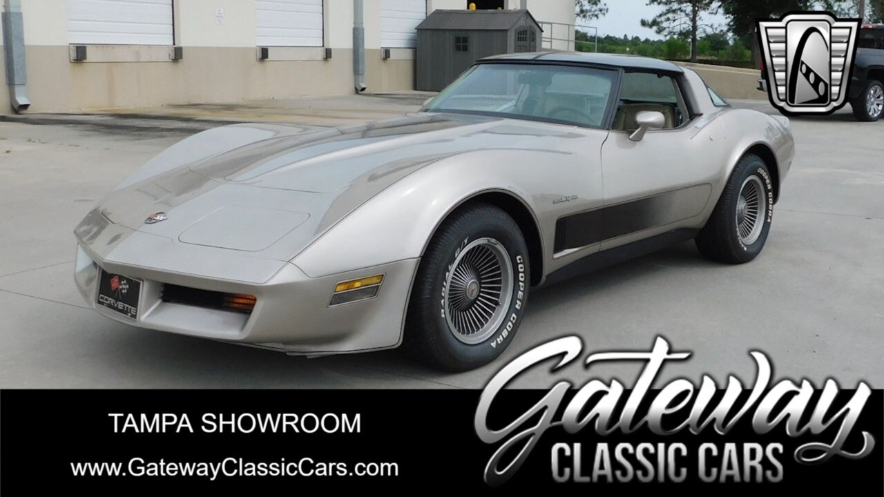 Silver Beige Metallic 1982 Chevrolet Corvette  350 CI V8 Automatic Available Now