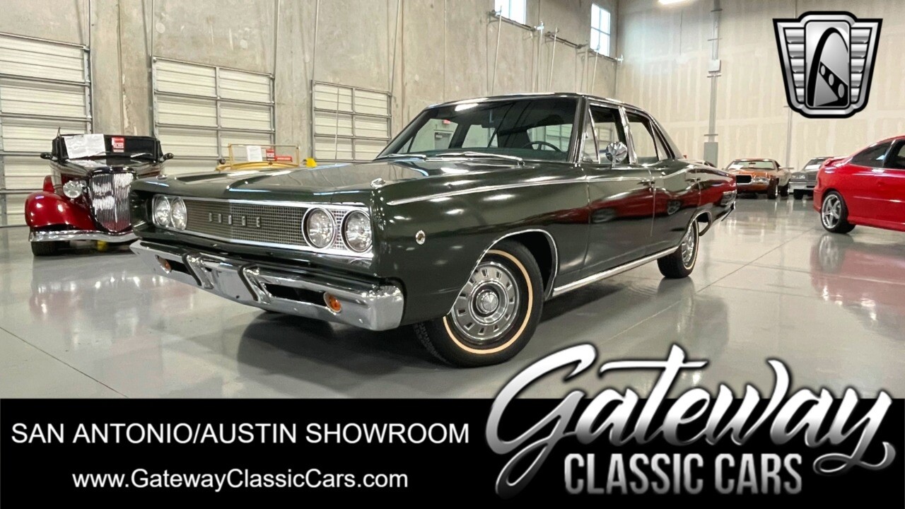 British Racing Green 1968 Dodge Coronet  318 CID V8 3 Speed Automatic Available