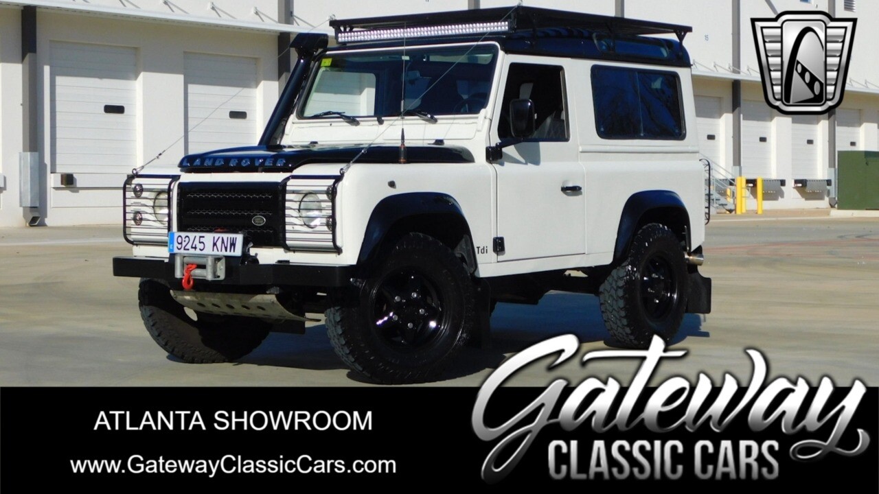 Alpine White 1997 Land Rover Defender  4 Cylinder Manual Available Now!