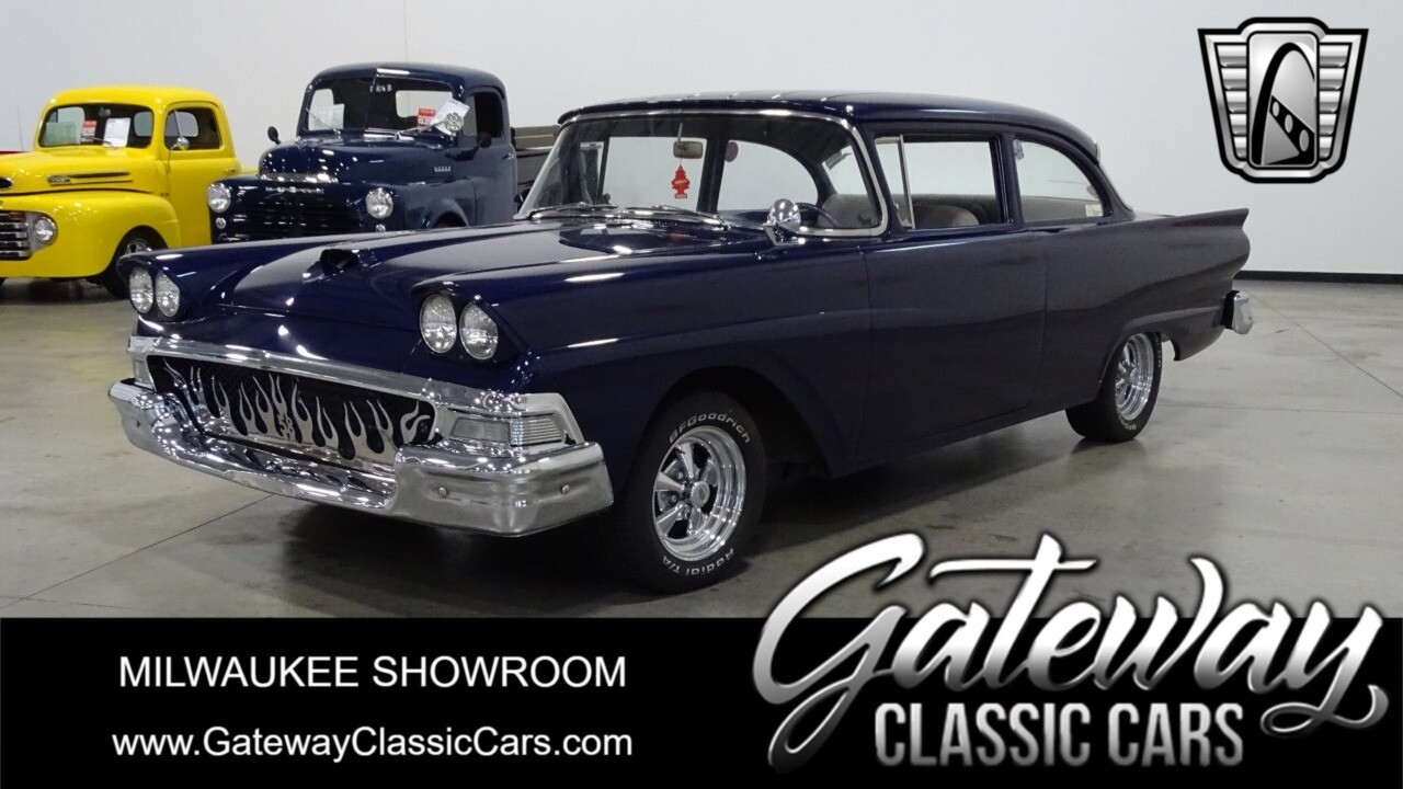 Purple 1958 Ford Custom  390 V8 C6 with mild shift kit Automatic Available Now!