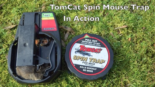 Lot of 2 Tomcat Spin Trap For Mice  Contains 2 Traps Each Box 4 Total!  F&F SHIP