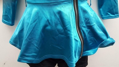 Dance Costume Large Child Turquoise Jacket Only Jazz TapSolo Competition Pageant