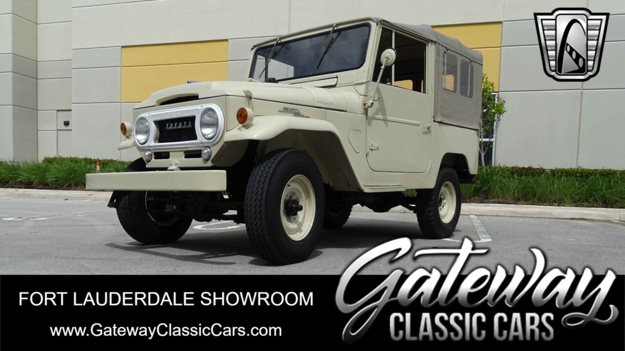 Beige 1961 Toyota Land Cruiser  3.9 Lit I6 4-speed Manual Available Now!