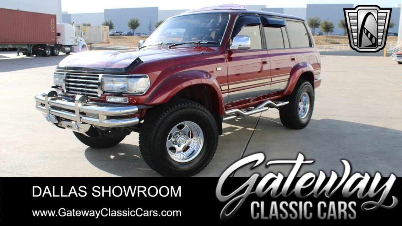 Red 1992 Toyota Land Cruiser  4.2L Inline 6 Turbo Diesel 4 Speed Automatic Avail