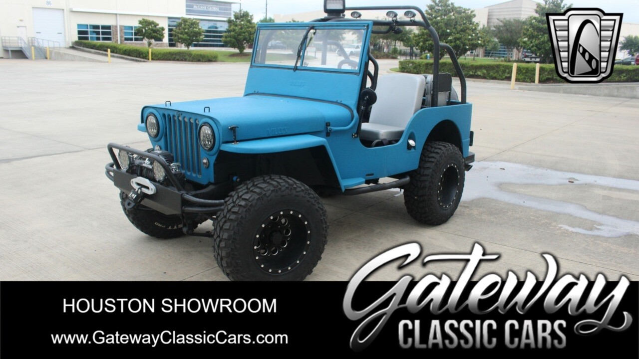 Blue 1948 Willys CJ2A  134 CID I4 3-Speed Manual Available Now!