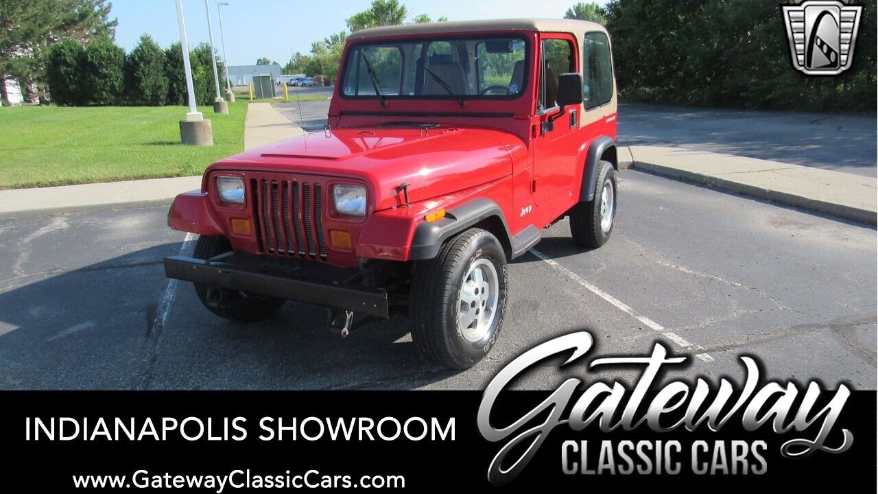 Red 1994 Jeep Wrangler Low Miles, Actual Miles 4 Cyl 3 speed automatic Available