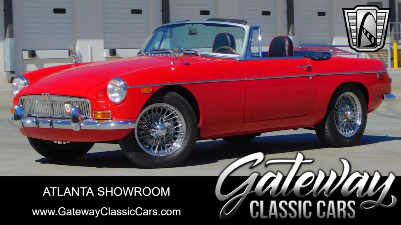 Red 1969 MG B  4 Cylinder Manual Available Now!