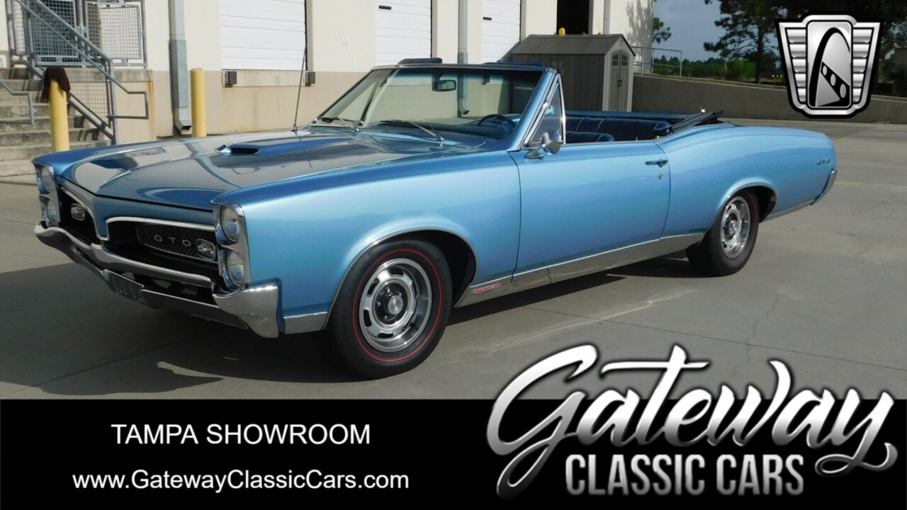 Blue 1967 Pontiac GTO  400 CI V8 4 Speed Manual Available Now!