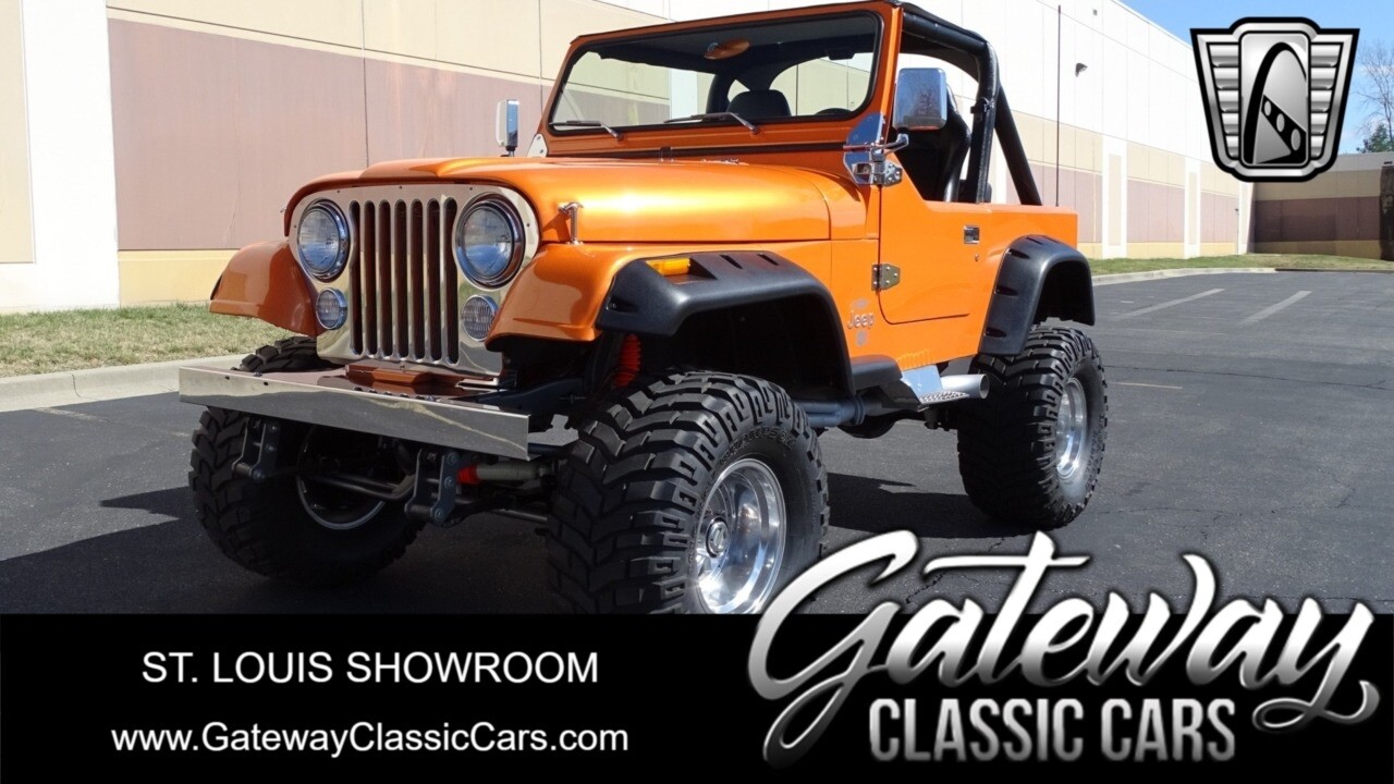 Orange 1984 Jeep CJ-7  383 V8 4 speed Manual Available Now!