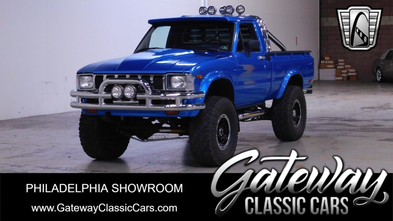 Blue 1980 Toyota Hilux  V6 4 speed Manual Available Now!