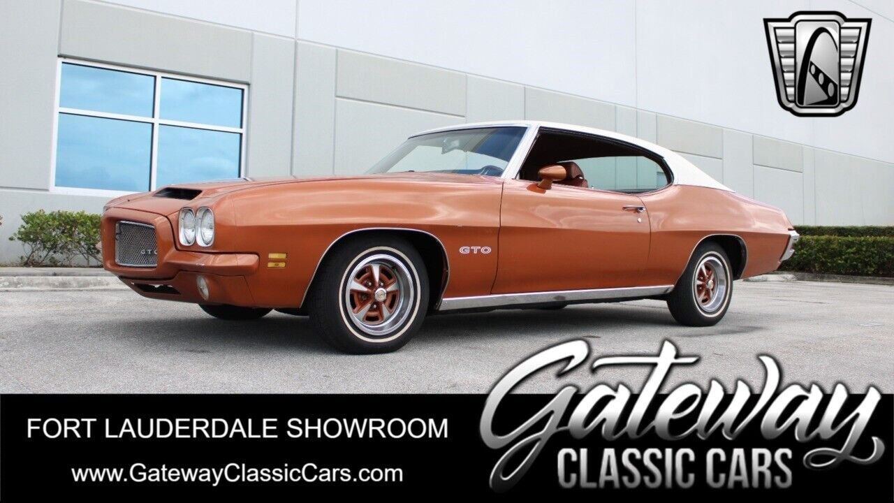 BROWN 1971 Pontiac GTO  400CI V8 3 SPEED Automatic Available Now!