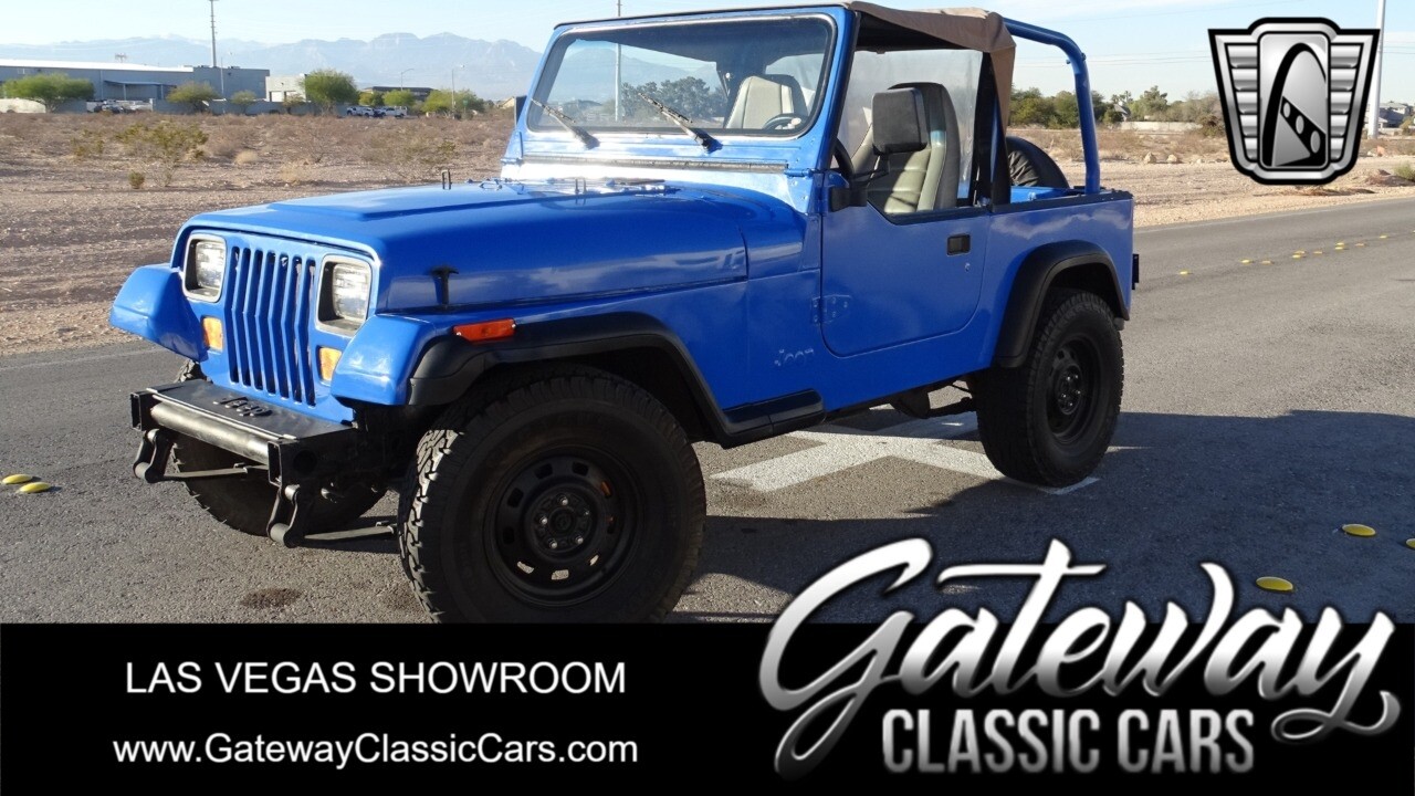 Blue 1993 Jeep Wrangler  I4 5 Speed Manual Available Now!