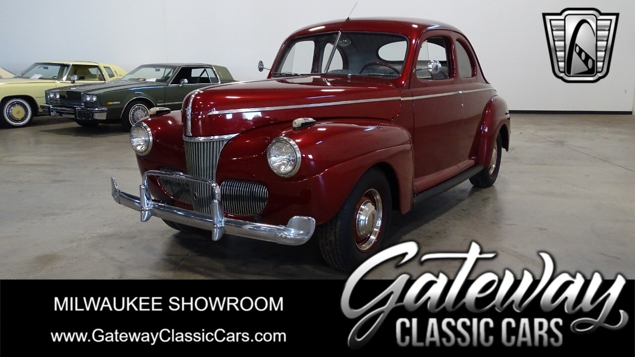 Maroon 1941 Ford Coupe  239ci V-8 3 Speed Manual Available Now!