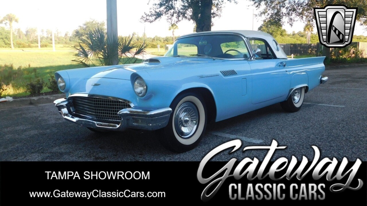 Blue 1957 Ford Thunderbird  312 CI V8 3 Speed Automatic Available Now!