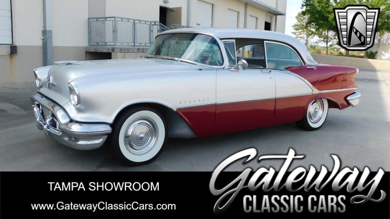 Gray & Red 1956 Oldsmobile Holiday  V8 Automatic Available Now!