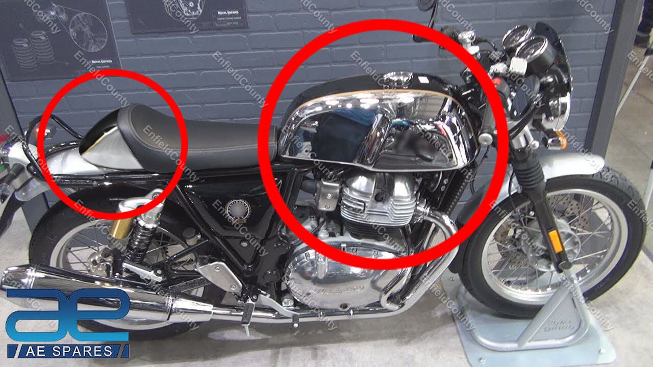 For Royal Enfield Mister Clean Fuel Gas Tank +Seat Cowl Continental GT 650cc 