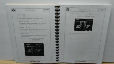 Mori Seiki Yasnac LX-1 Lathe Operation Manual