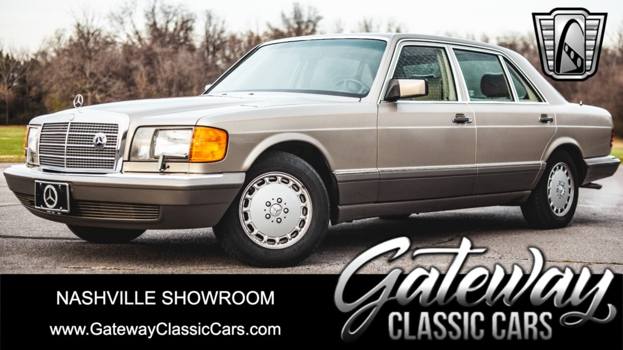 CHAMPAGNE/SILVER 1987 Mercedes-Benz 420SEL  4.2 V8 4 speed auto Automatic Availa