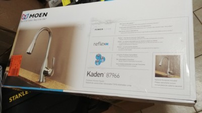  MOEN 87966 Kaden Single-Handle Pull-Down Sprayer Kitchen Faucet Reflex Chrome