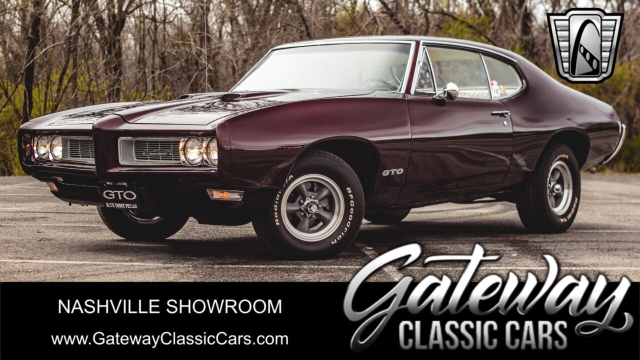 Purple 1968 Pontiac GTO  400 V8 4 Speed Manual Available Now!