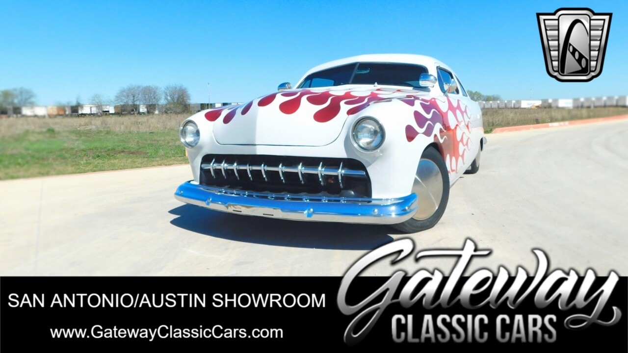 White 1951 Ford Custom Coupe  327 ci Automatic Available Now!