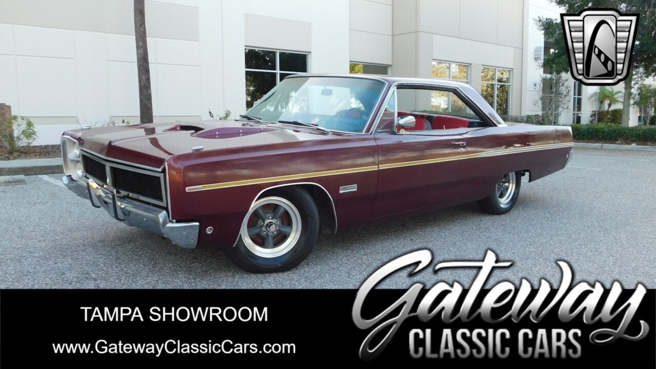 Burgundy 1968 Plymouth Fury III  383 CI V8 Automatic Available Now!