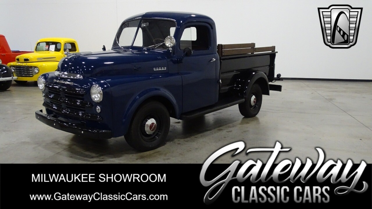 Blue/Black 1950 Dodge B2-C116  I6 3 Speed Manual Available Now!