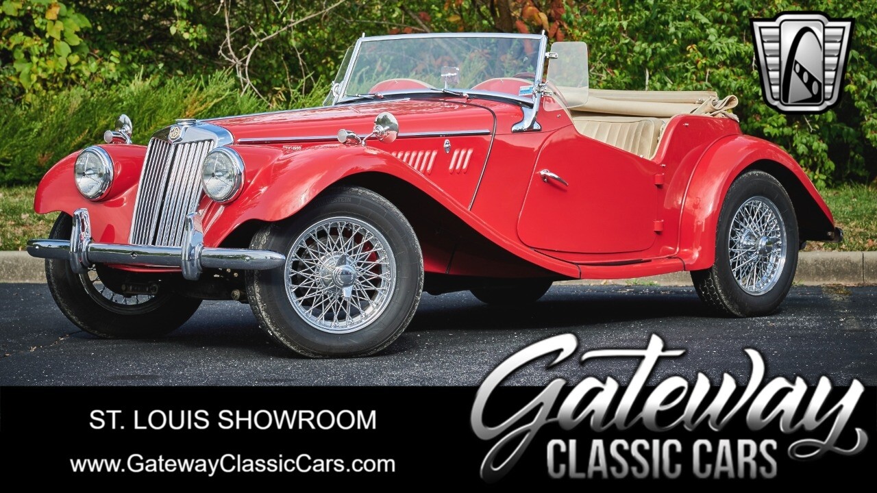 Red 1955 MG TF  1.5L 4 Cylinder 4-Speed Manual Available Now!