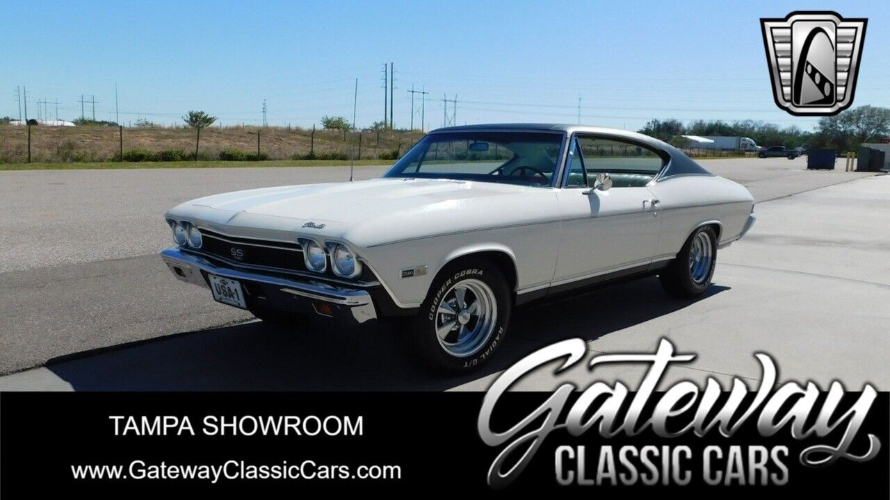 White 1968 Chevrolet Chevelle  396 CI V8 2 Speed Powerglide Automatic Available