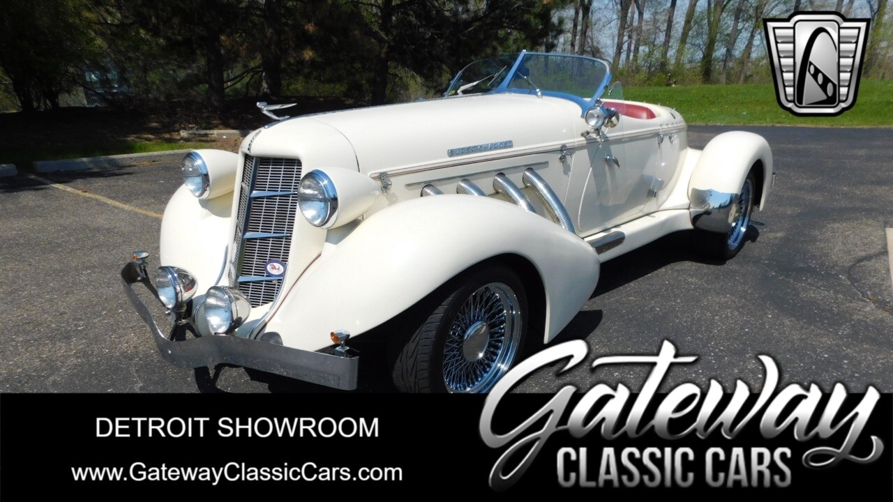 Cream 1935 Auburn Speedster  460 cu. in. V8 C6 Automatic Available Now!