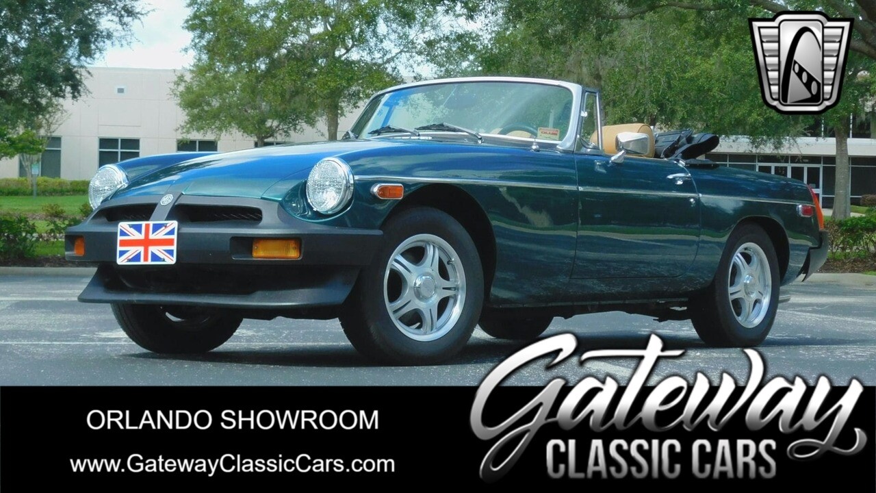 Deep Jewel Green PEarl 1977 MG B  I4 4 Cylinder 4 speed manual with overdrive Ma