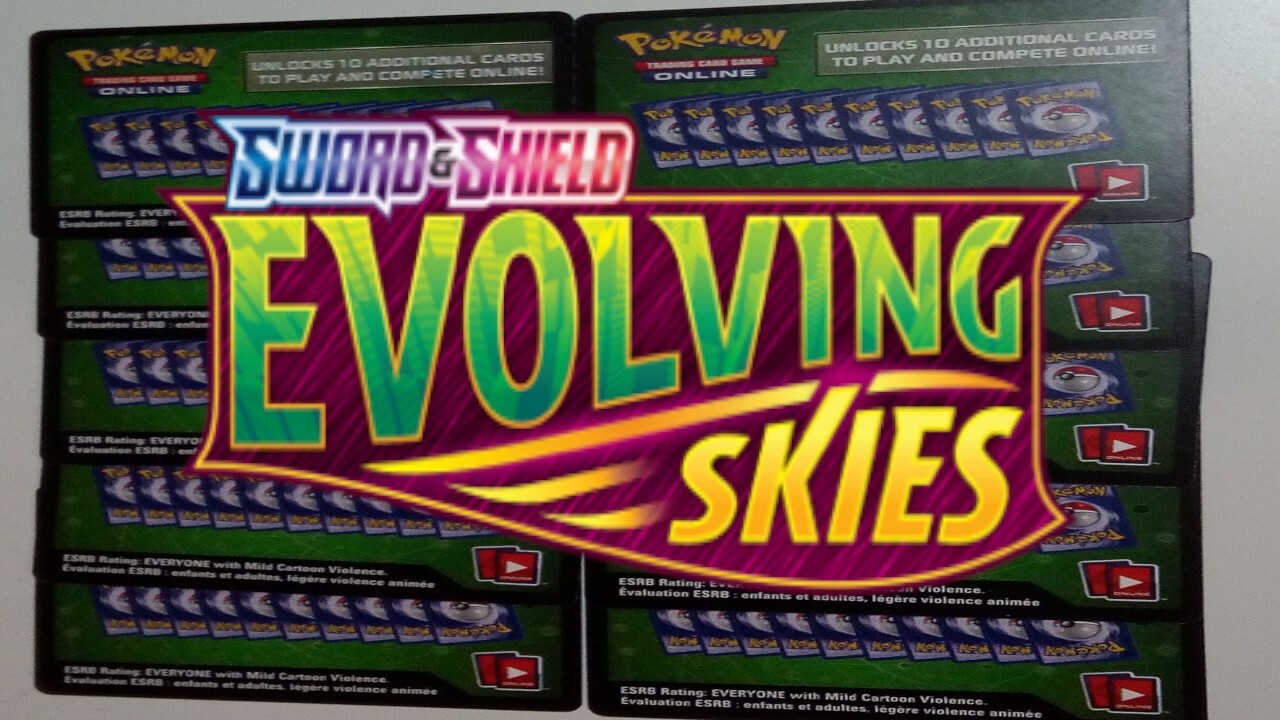 ポケモン - ポケモンカード  英語版　evolving skies 4box カートン POKEMON EVOLVING SKIES TCG ONLINE CODE CARD X10 - UNUSED | eBay