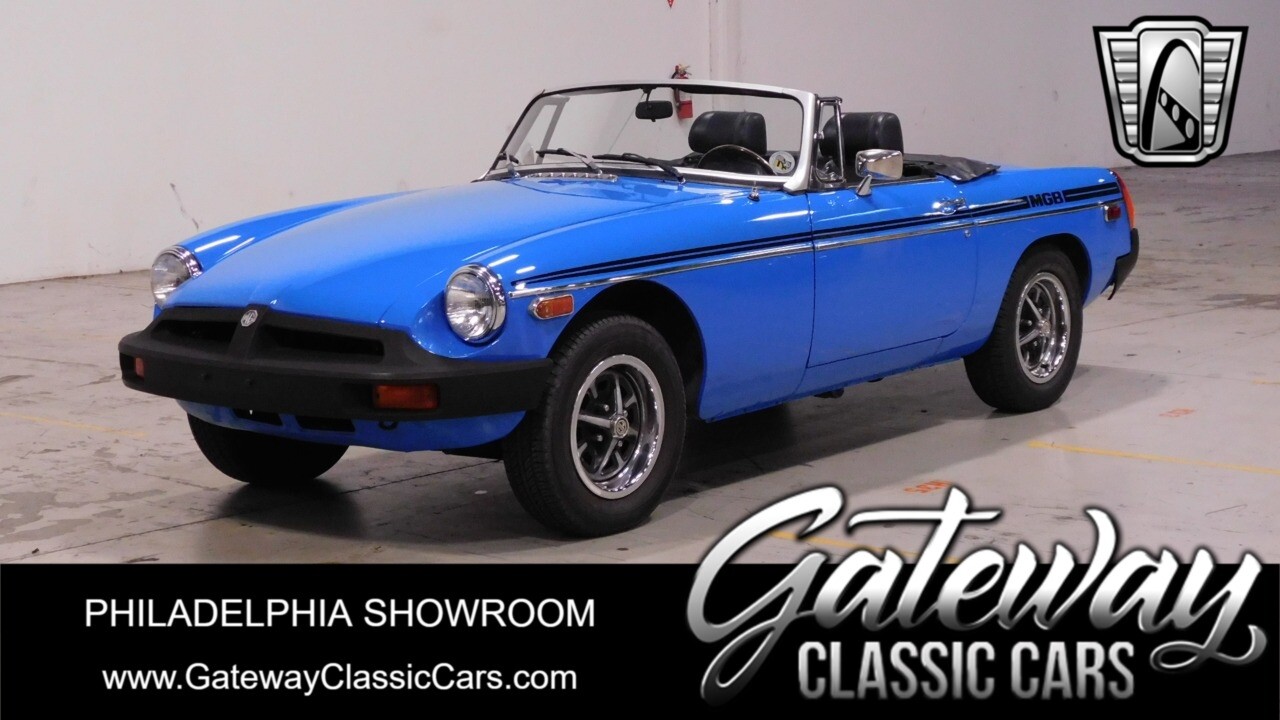 Blue 1980 MG B  4 Cylinder 4 speed Manual Available Now!