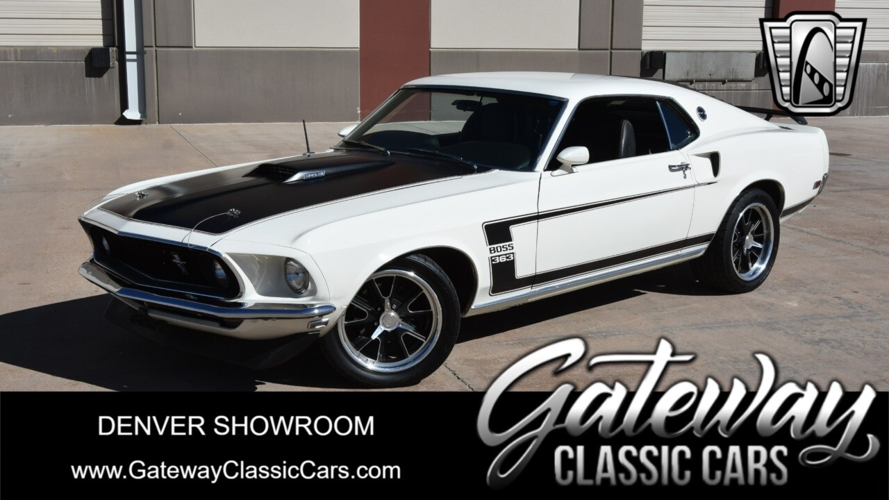 White 1969 Ford Mustang  363 V8 TKO 5-Speed Available Now!