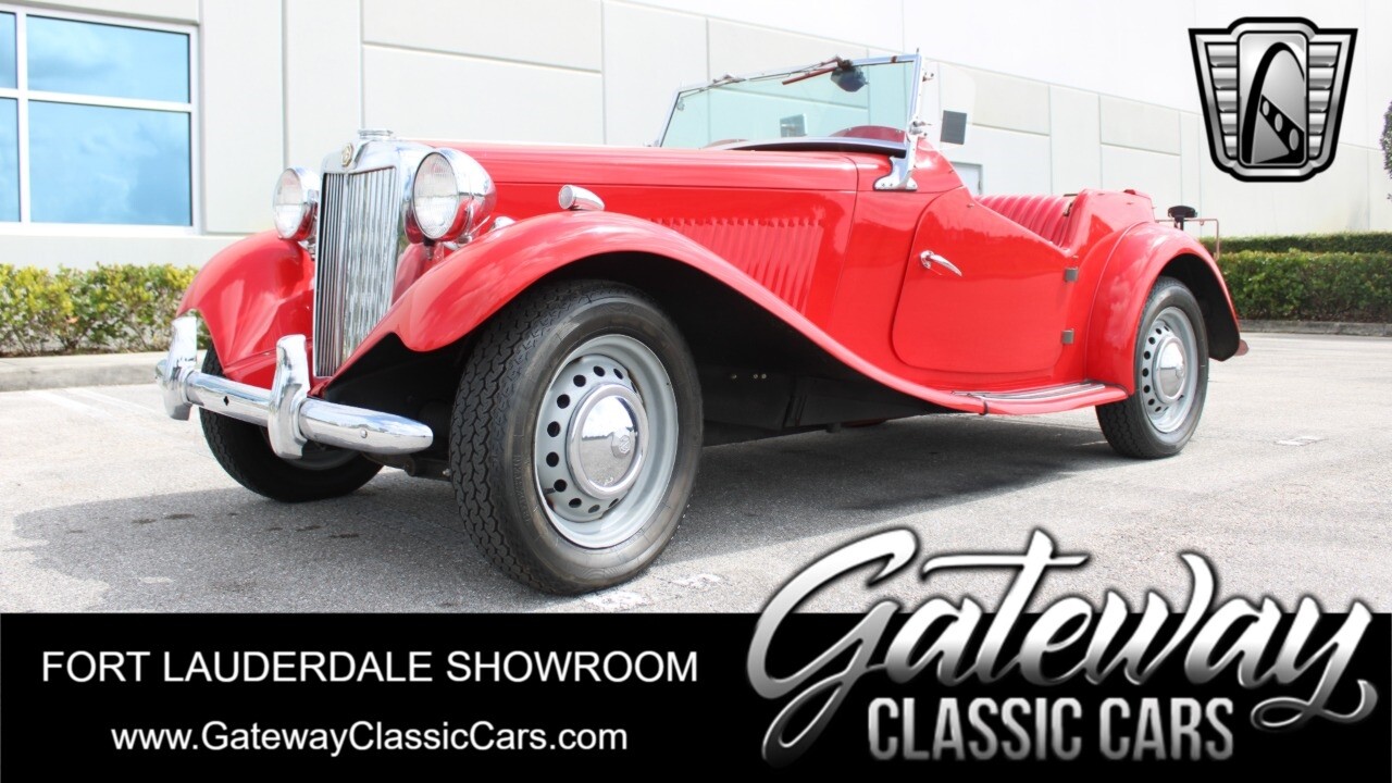 Red 1951 MG TD  1250cc 4 Cylinder 3 speed Manual Available Now!