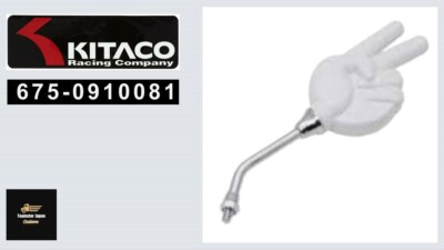 Kitaco OEM 675-0910081 Mirror  Choki' Mounting diameter M8 Left White 1 piece