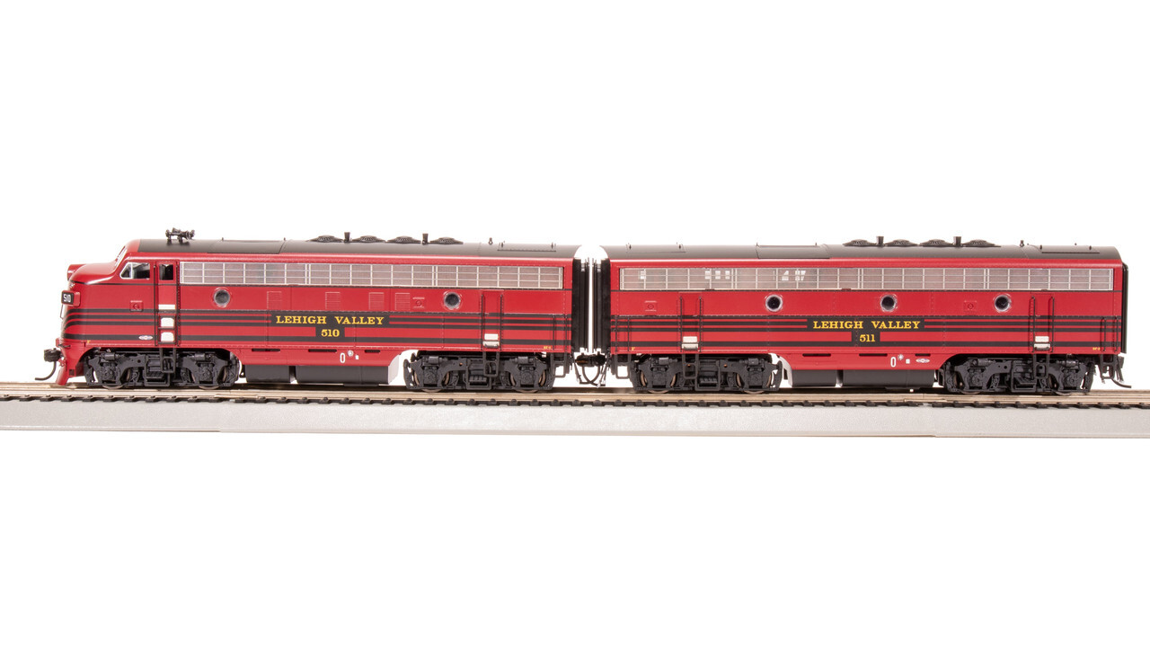 Broadway 8163 HO Lehigh Valley EMD F3 A/B Cornell Red w